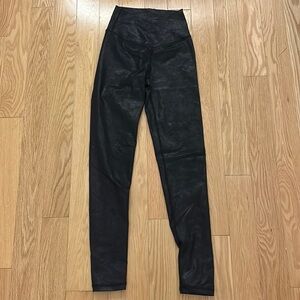 leather cross over aerie leggings